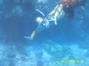 Edgar snorkelling